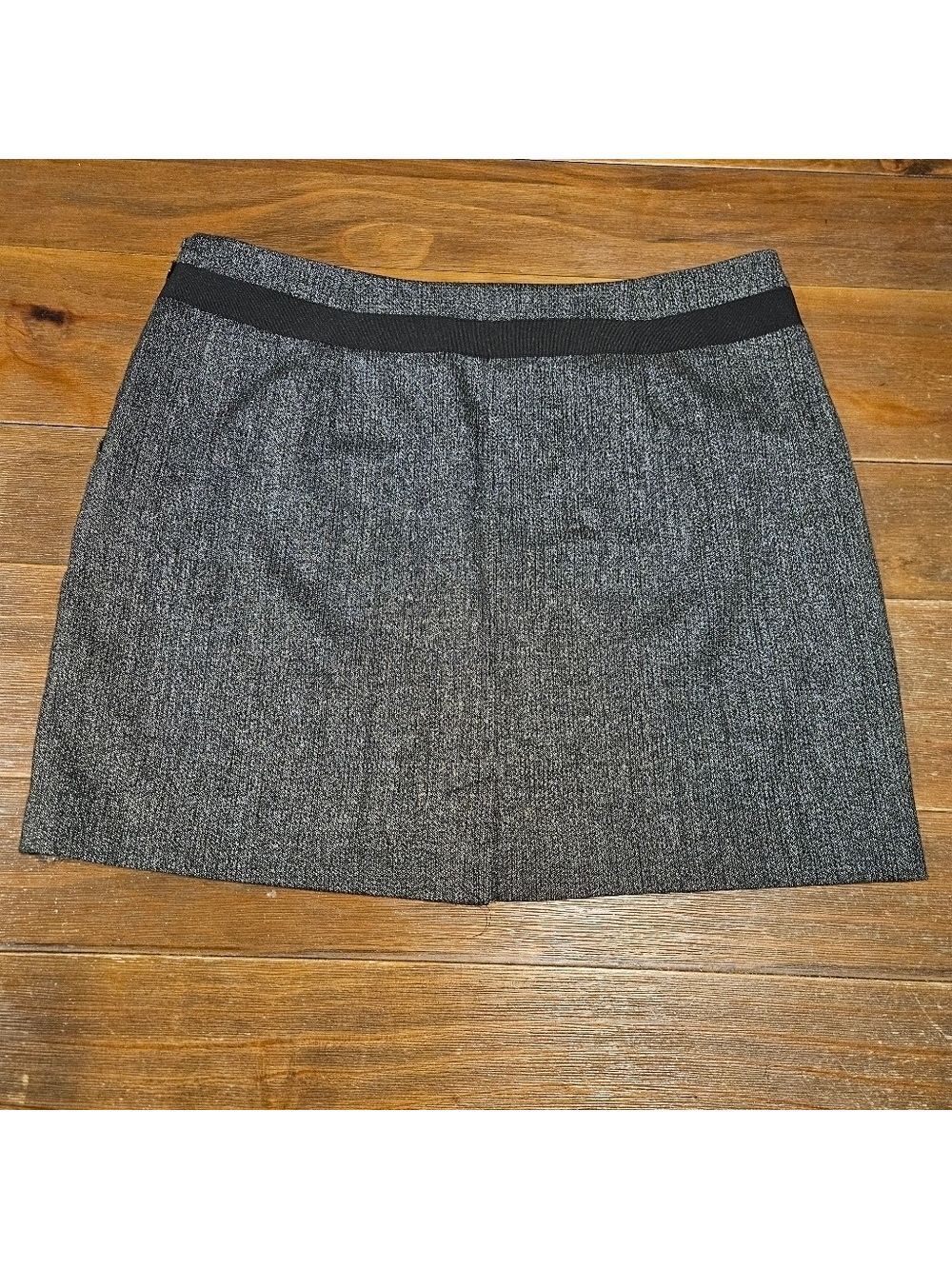 THE LIMITED WOMEN'S BLACK/GREY TWEED ABOVE THE KNEE SKIRT SIZE 12 - Picture 6 of 8